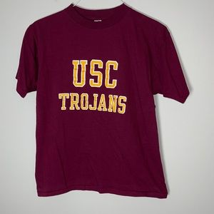 Vintage Artex USC Trojans Red Single Stitch Large Shirt